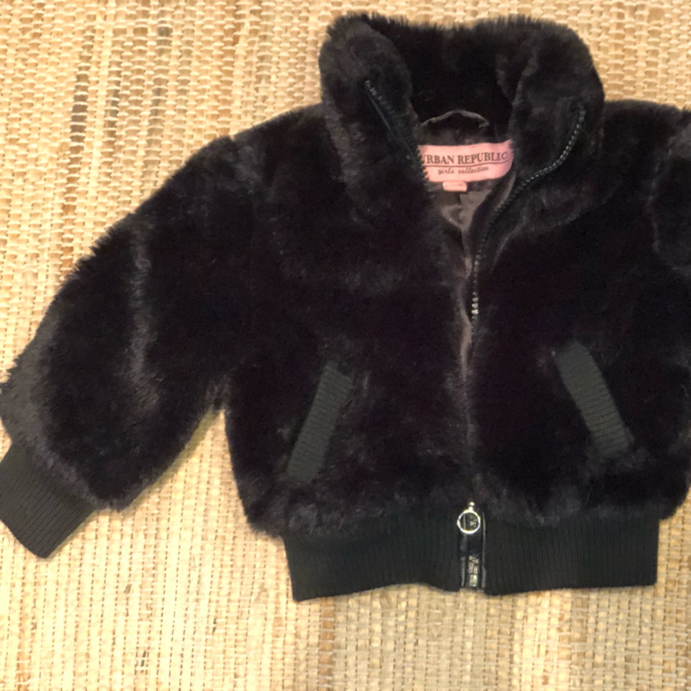 NWOT URBAN REPUBLIC faux fur bomber jacket sz 18mos Adorable and warm for winter
